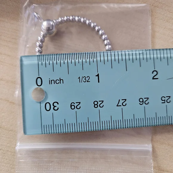 Pandora Silver Beaded Charm Ring - Picture 3 of 3